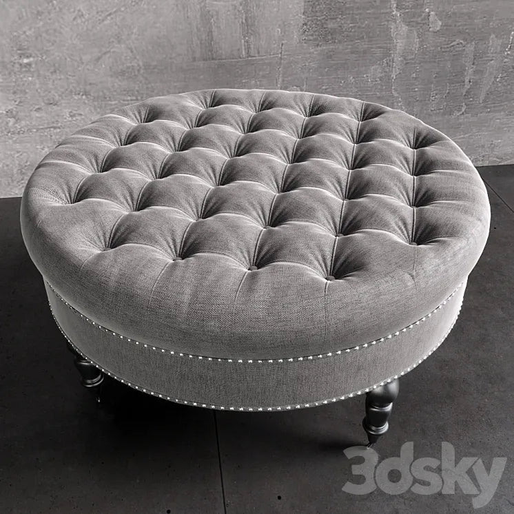 Ravi Tufted Ottoman 3DSMAX Model