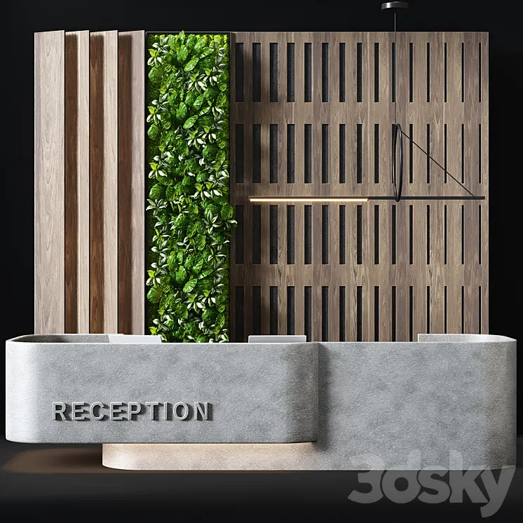 Reception desk 13 3DSMAX Model