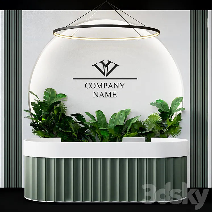 Reception desk 16 3DSMAX Model