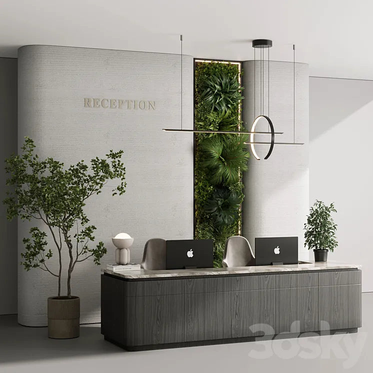 Reception desk - office furniture 06 3DSMAX Model