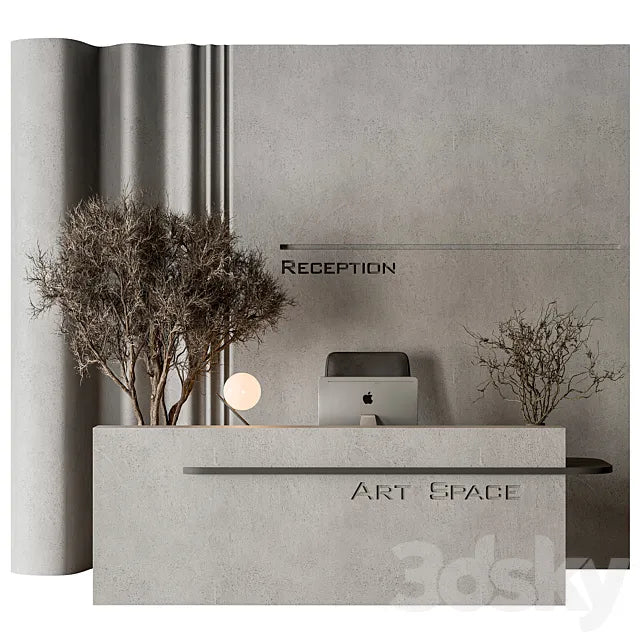 Reception Desk - Office Set 579 3ds Max