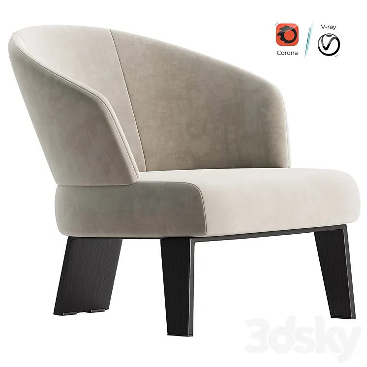 REEVES SMALL By Minotti 3DSMAX Model