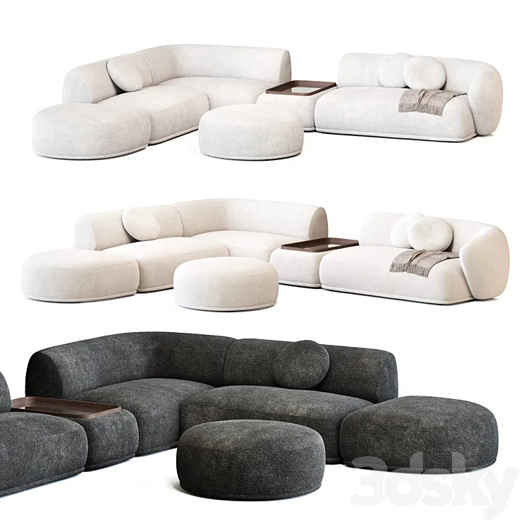 Rene Sofa by Meridiani Set 2 3DSMAX Model