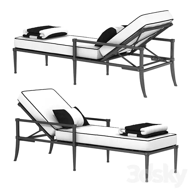 Restoration Hardware TROUSDALE CHAISE 3DSMAX Model