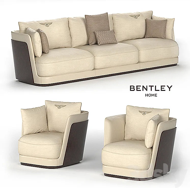 Richmond Sofa - Armchair Bentley Home 3DSMAX Model