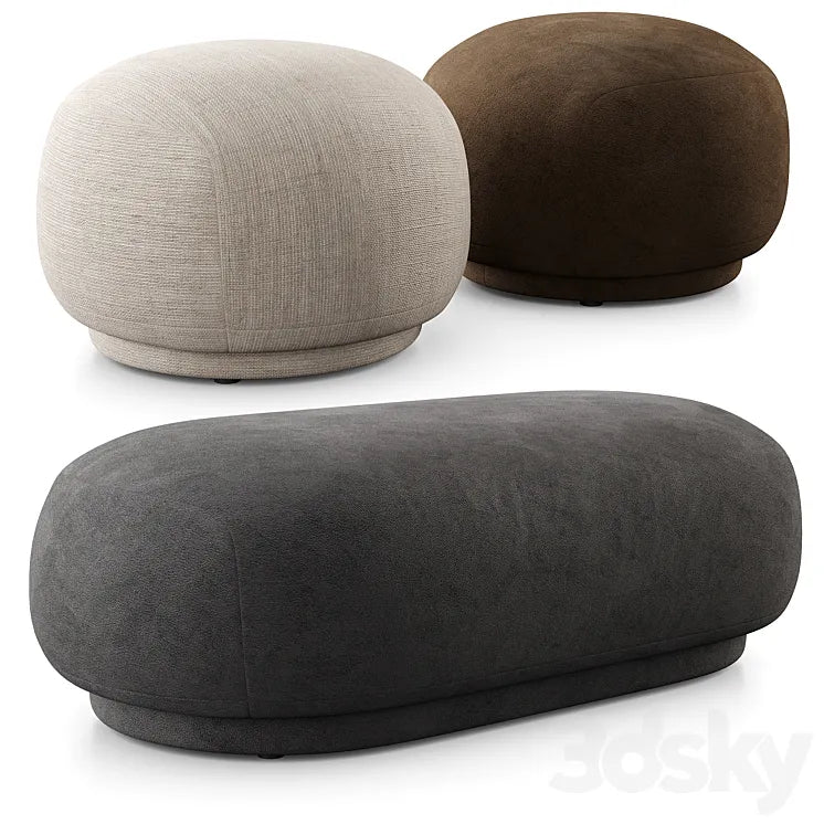 Rico Pouf And Ottoman By Ferm Living 3DSMAX Model