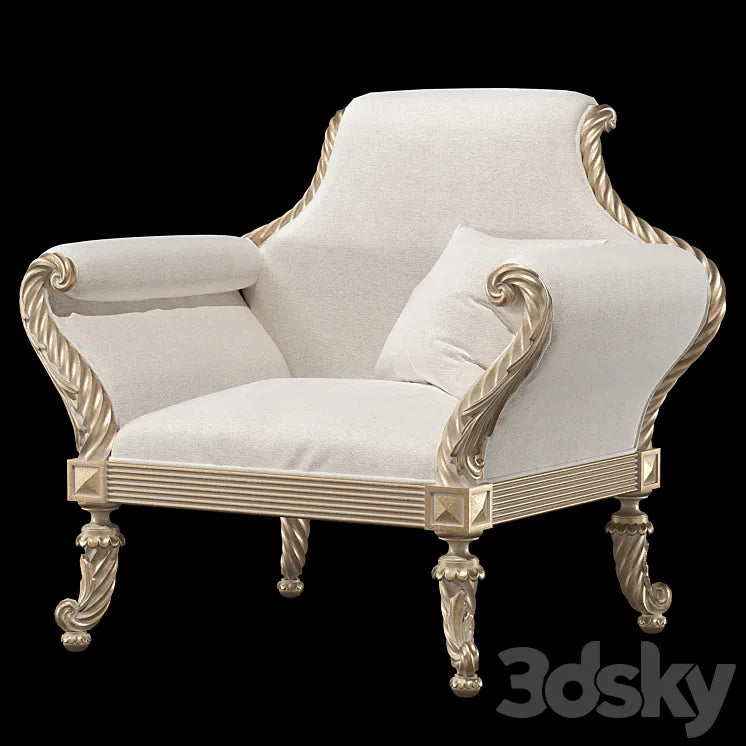 Roberto giovannini armchair art 676P 3DSMAX Model