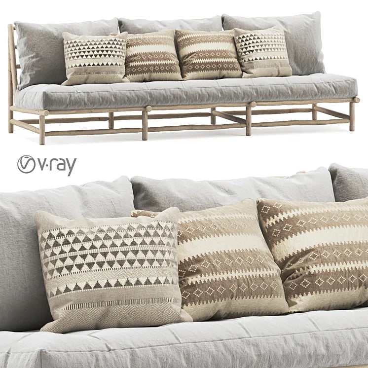 Rock the Kasbah Three-seater Sofa 3DSMAX Model