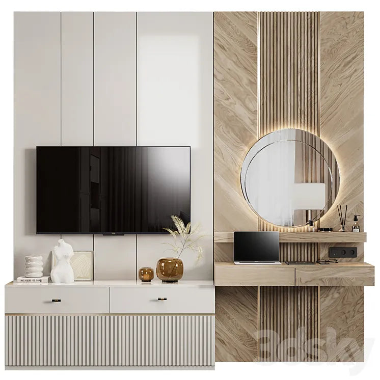 Room tv wall 05 3DSMAX Model