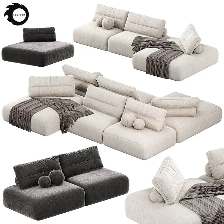Saba Italia MY TAOS MODULAR Sofa sofas 3DSMAX Model