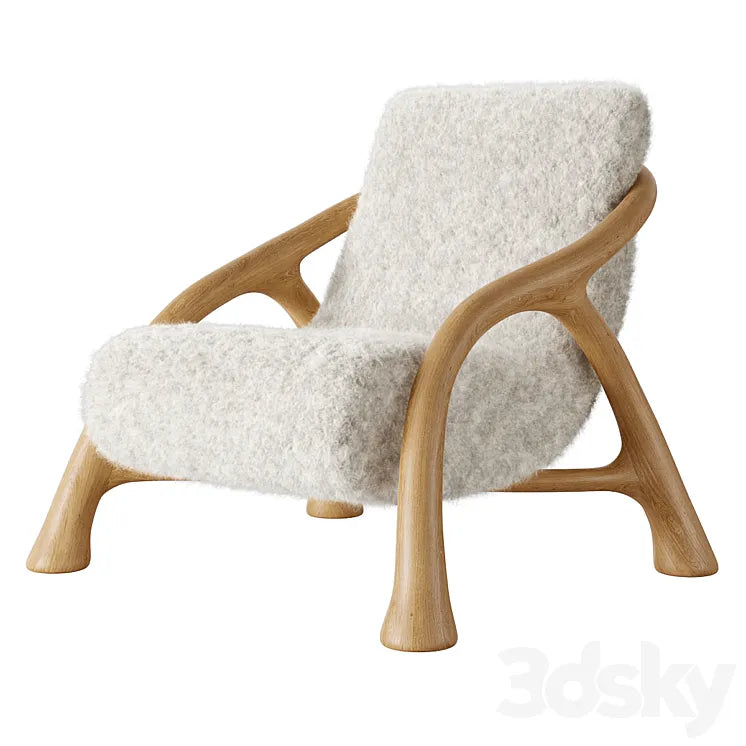 Saccomanno Dayot Yaka Oak Chair 3DSMAX Model