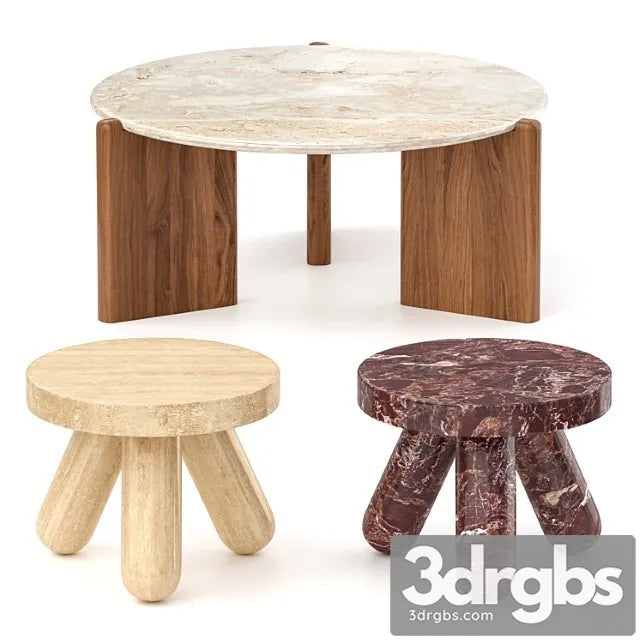 Santoro And Jaxx Coffee And Side Tables 1 3D Model Free