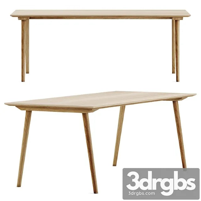 Scandinavian Table 3D Model Free
