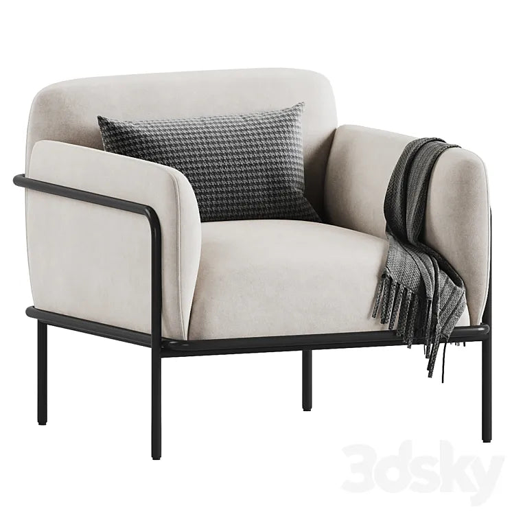 Scribe Armchair 3DSMAX Model