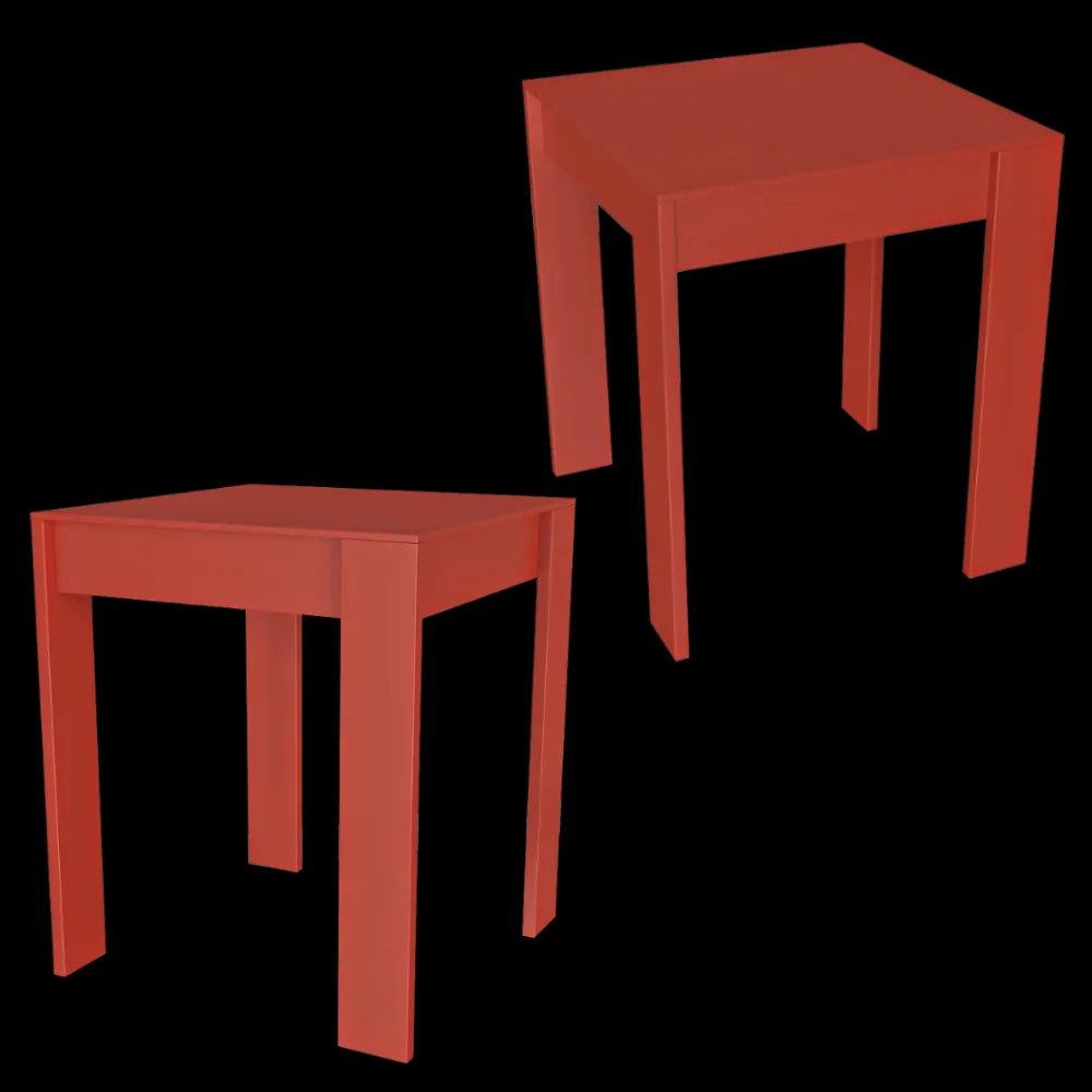 Serax - Side table beech red Malé 3ds Max