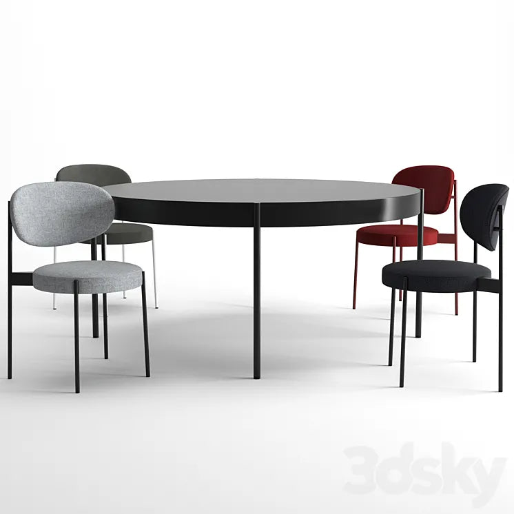 Series 430 Chair + Table By Verpan 3DSMAX Model