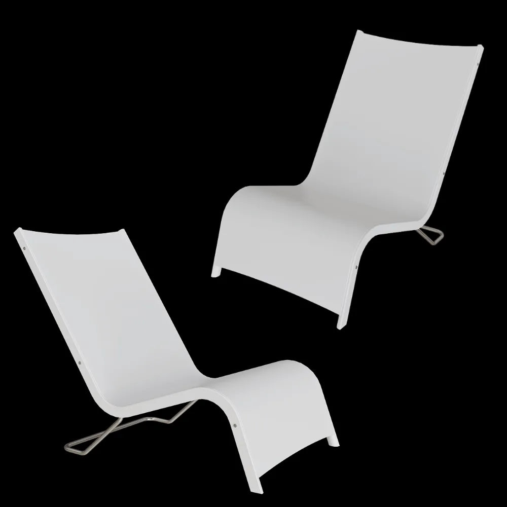 Serralunga - Deckchair Set of 2 Lazy Sdraio 3ds Max