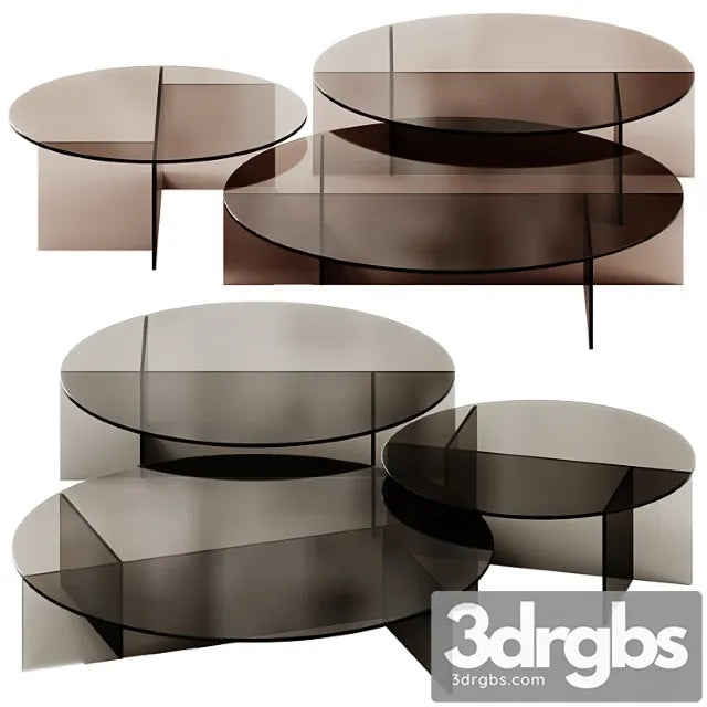 Sestante Round Coffee Tables by Tonelli Design 3D Model Free