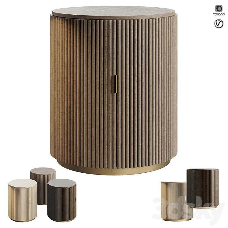 Shake Design Hege 5 Bedside Table 3DSMAX Model