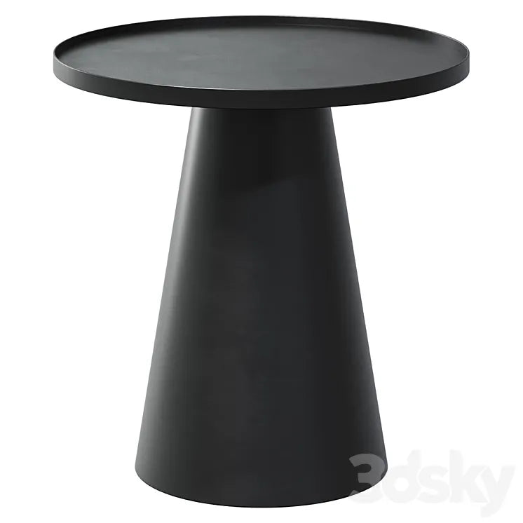 Side Table Black Metal H46 bisha 3DSMAX Model
