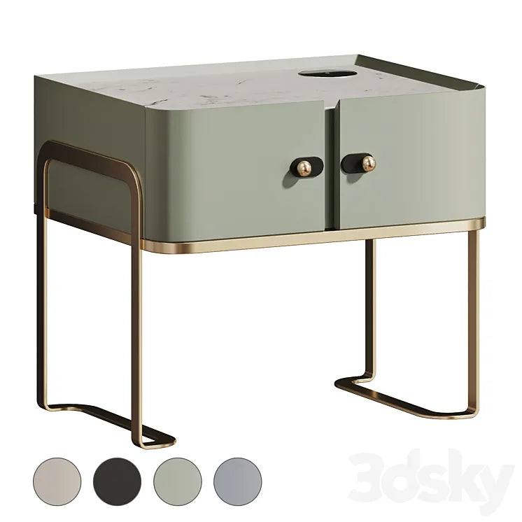 Smart bedside table with Wi-fi charging 3DSMAX Model