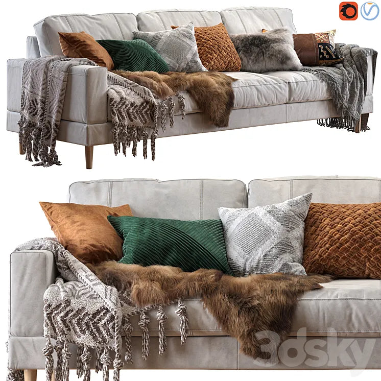 Sofa Capri 258 cm #2 3DSMAX Model