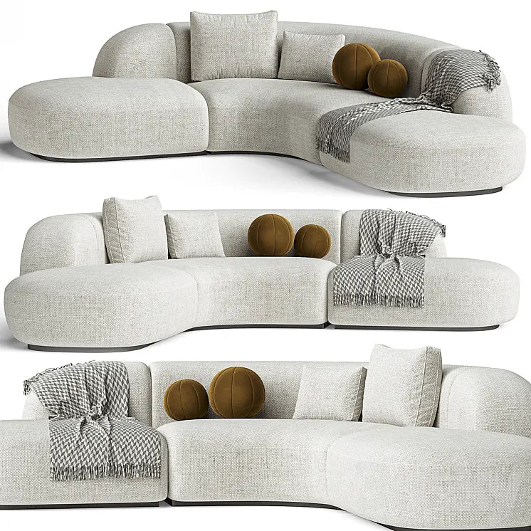 Sofa Eichholtz Sofa Bjorn Boucle Sand 3DSMAX Model