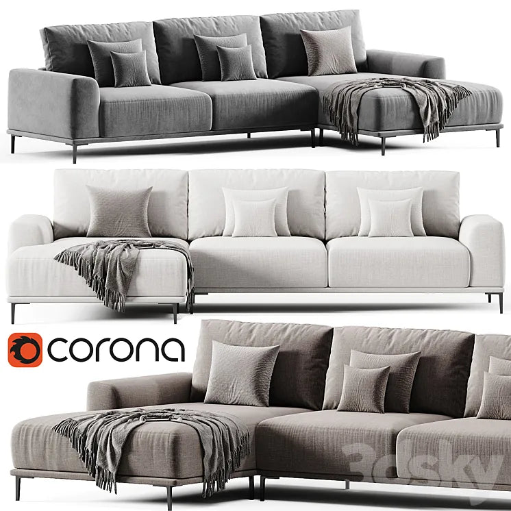 Sofa Lounge Montado By Eichholtz 3DSMAX Model