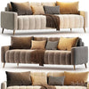 Sofa Markful Velvet Gray 3dsMax Model