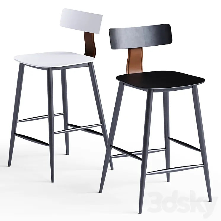 Stool Group Semi-bar chair ANT 3DSMAX Model