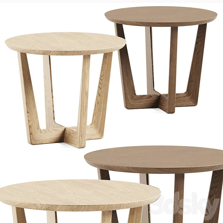 Stowe Side Table West Elm / Coffee table 3DSMAX Model