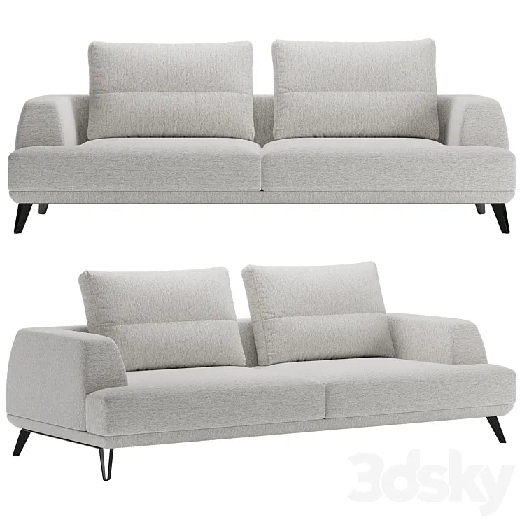 Straight Italian sofa Doge from Italia Lounge 3DSMAX Model