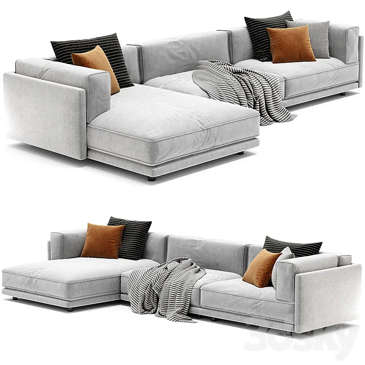 Sunday Sofa With Chaise From Blu Dot 3DSMAX Model