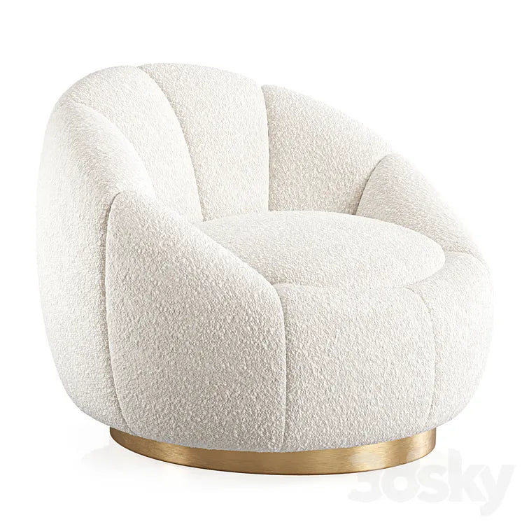 Swivel Chair Inger by Eichholtz 3DSMAX Model