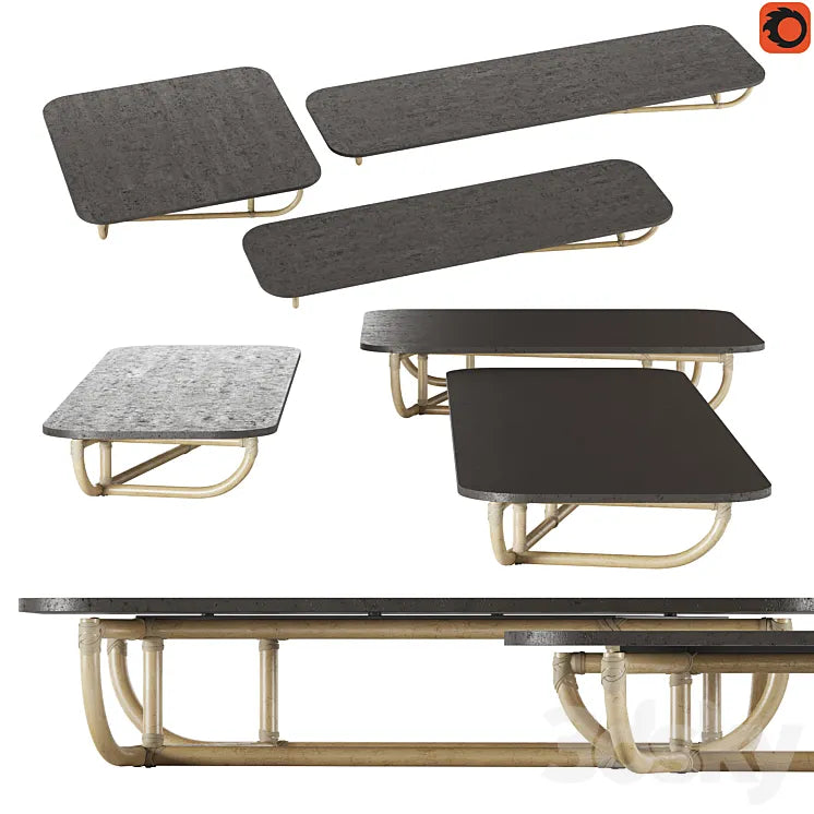 Tables Baxter Malacca 3DSMAX Model