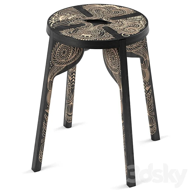 Tattoo stool by Zanat 3DSMAX Model