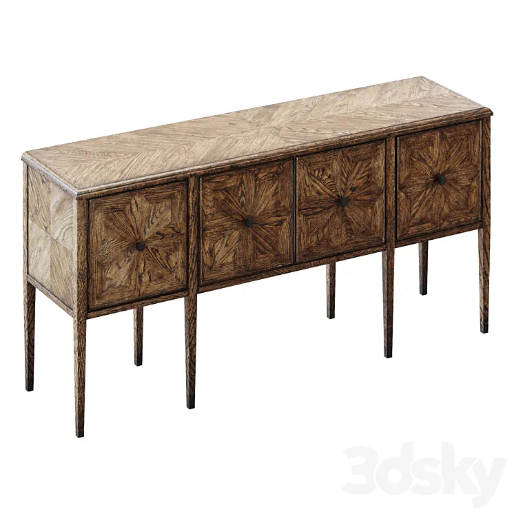 Theodore Alexander - NOVA FOUR DOOR RECTANGULAR CREDENZA 3DSMAX Model