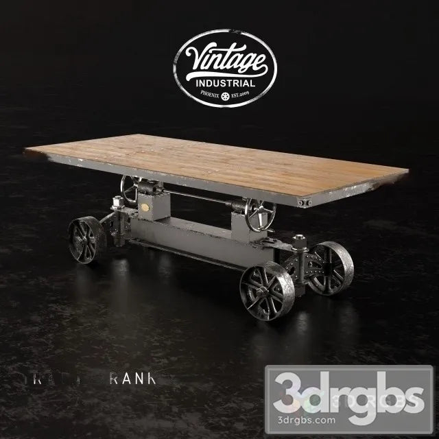 Train Crank Table 3D Model Free