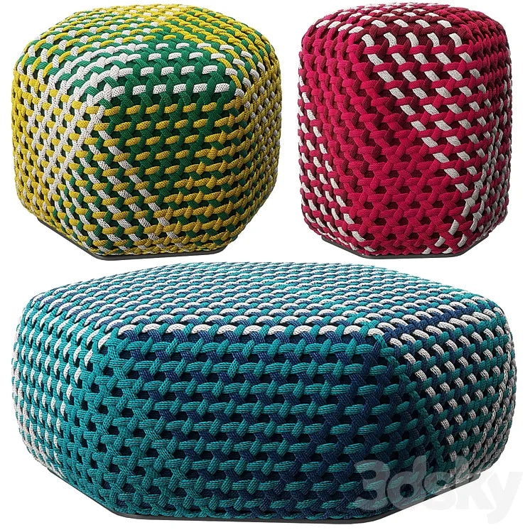 Tramae pouf by B&B Italia 3DSMAX Model
