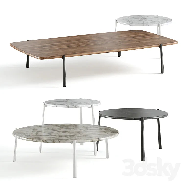 Tribu Branch Low Tables 3DSMAX Model
