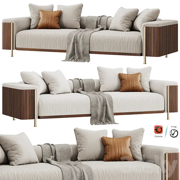 TRUSSARDI CASA Deven Sofa 3DSMAX Model