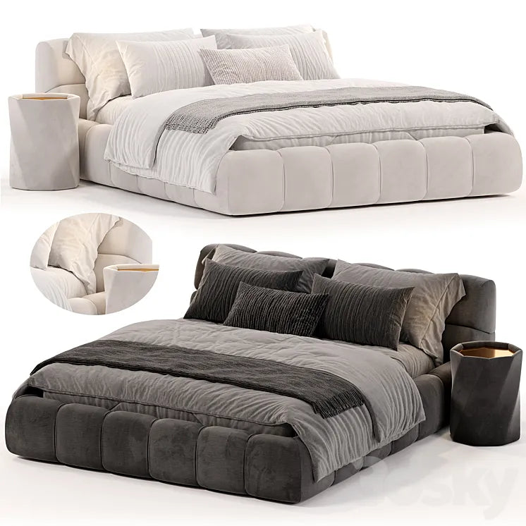 TUFTY BED by B&B Italia 3DS Max Model