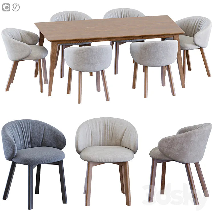 Tuka chair Jylland table 3DSMAX Model