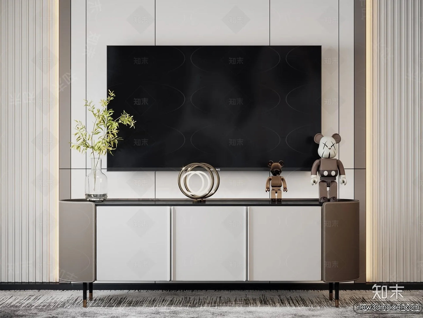 TV Cabinet 3D Models – 3D Furniture for Interior Design – 062