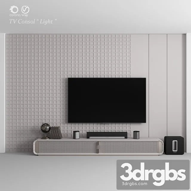 Tv Consol Light 3D Model Free