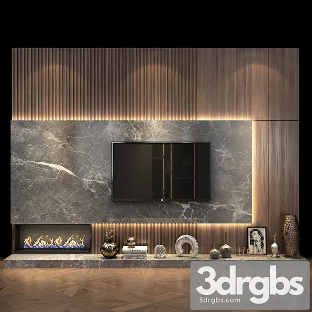 TV Shelf 0407 3D Model Free