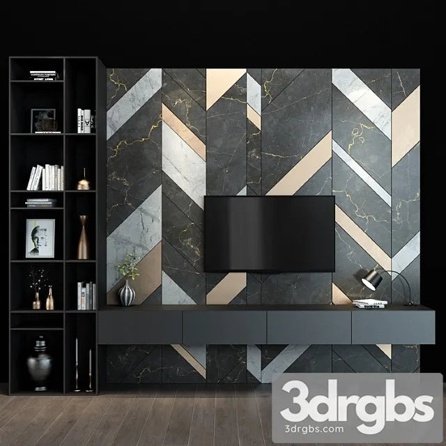 Tv shelf 74 3D Model Free
