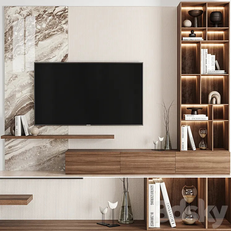 TV Wall 02 3DSMAX Model