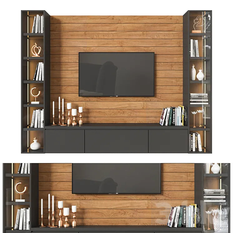TV Wall 02 3DSMAX Model