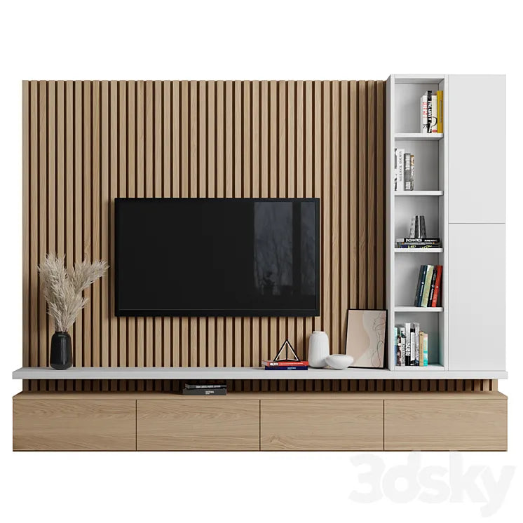 TV Wall 080 3DSMAX Model